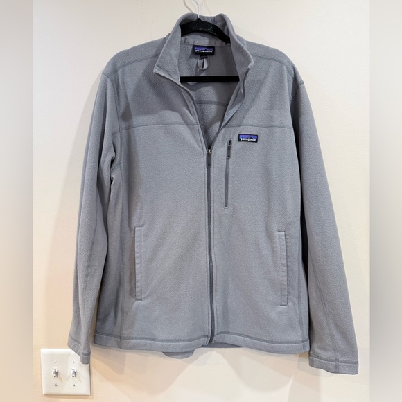 Patagonia Other - 🔥Patagonia Men’s Light Gray Full-Zip Fleece Jacket Size L EC🔥